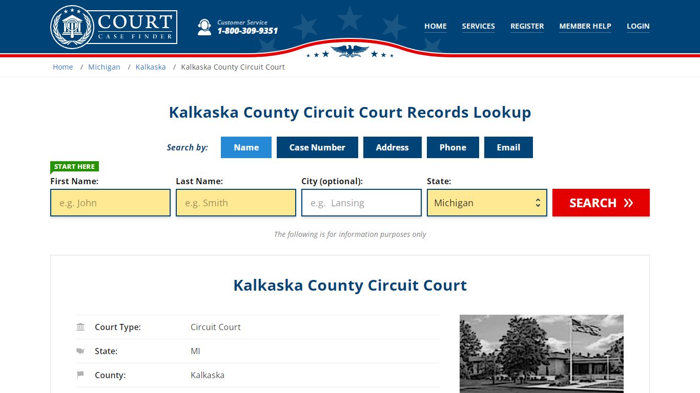 Kalkaska County Circuit Court Records Lookup - CourtCaseFinder.com